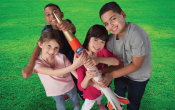 Kids playing with rocket
